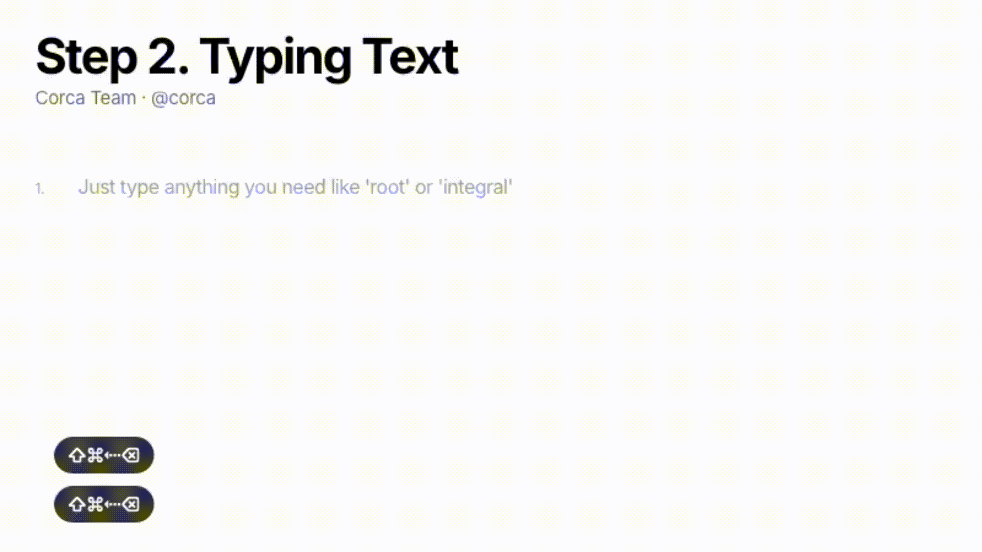 Step 2: Typing Text